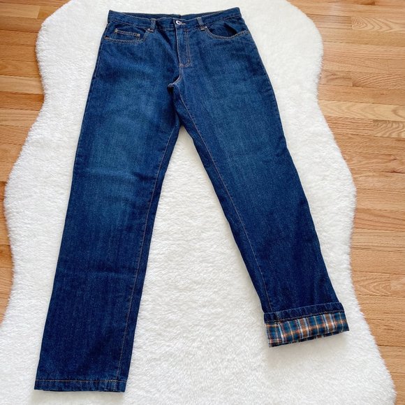 Camargue, NWOT, Men's Jeans, Flannel-Lined, Size 32 - Picture 1 of 12